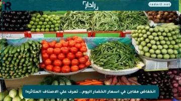 انخفاض مفاجئ في أسعار الخضار اليوم.. تعرف على الأصناف المتأثرة!